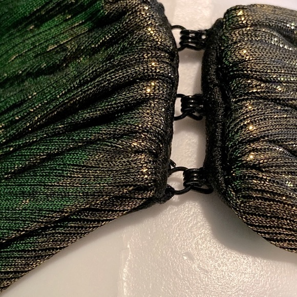 NWT Ieena for Mac Duggal 26537 Gold Metallic Draped One Shoulder Gown- Sz 2 & 4 - Picture 7 of 11